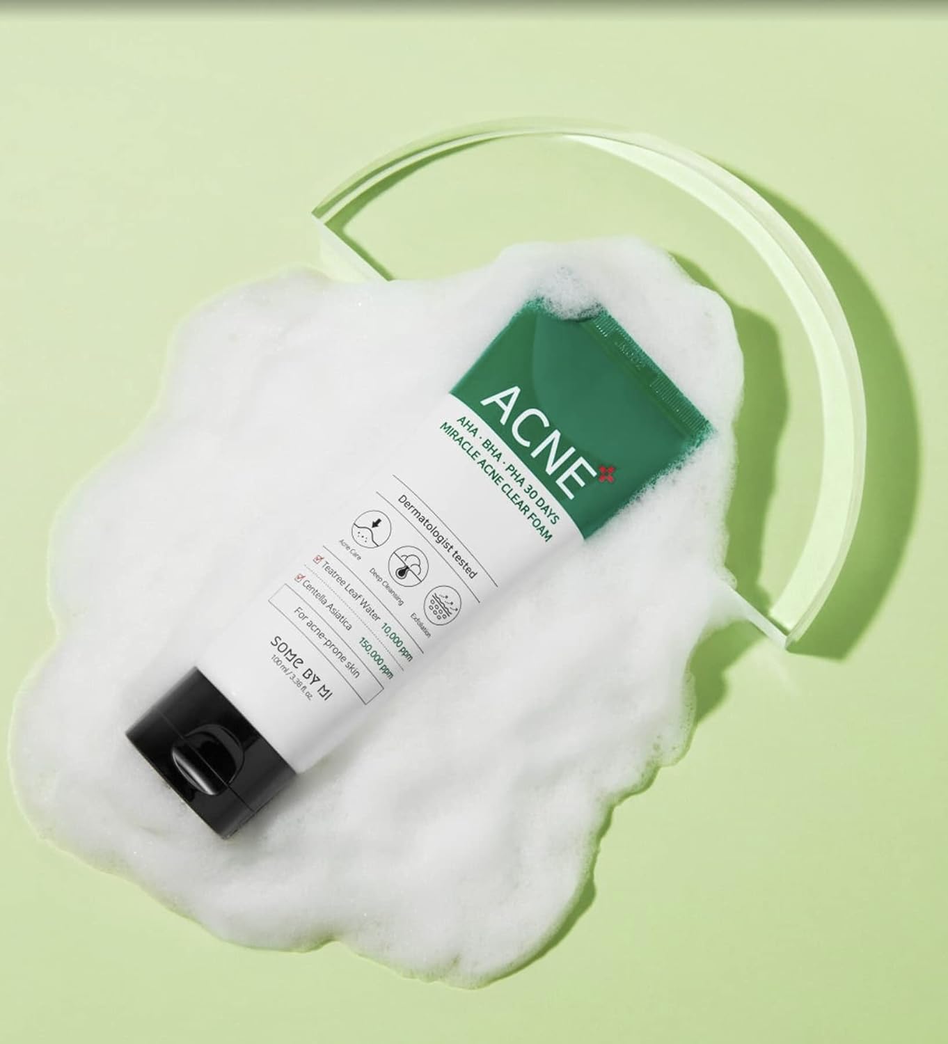 SOME BY MI AHA-BHA-PHA 30 DAYS MIRACLE ACNE CLEAR FOAM (100 ml) - Image 3