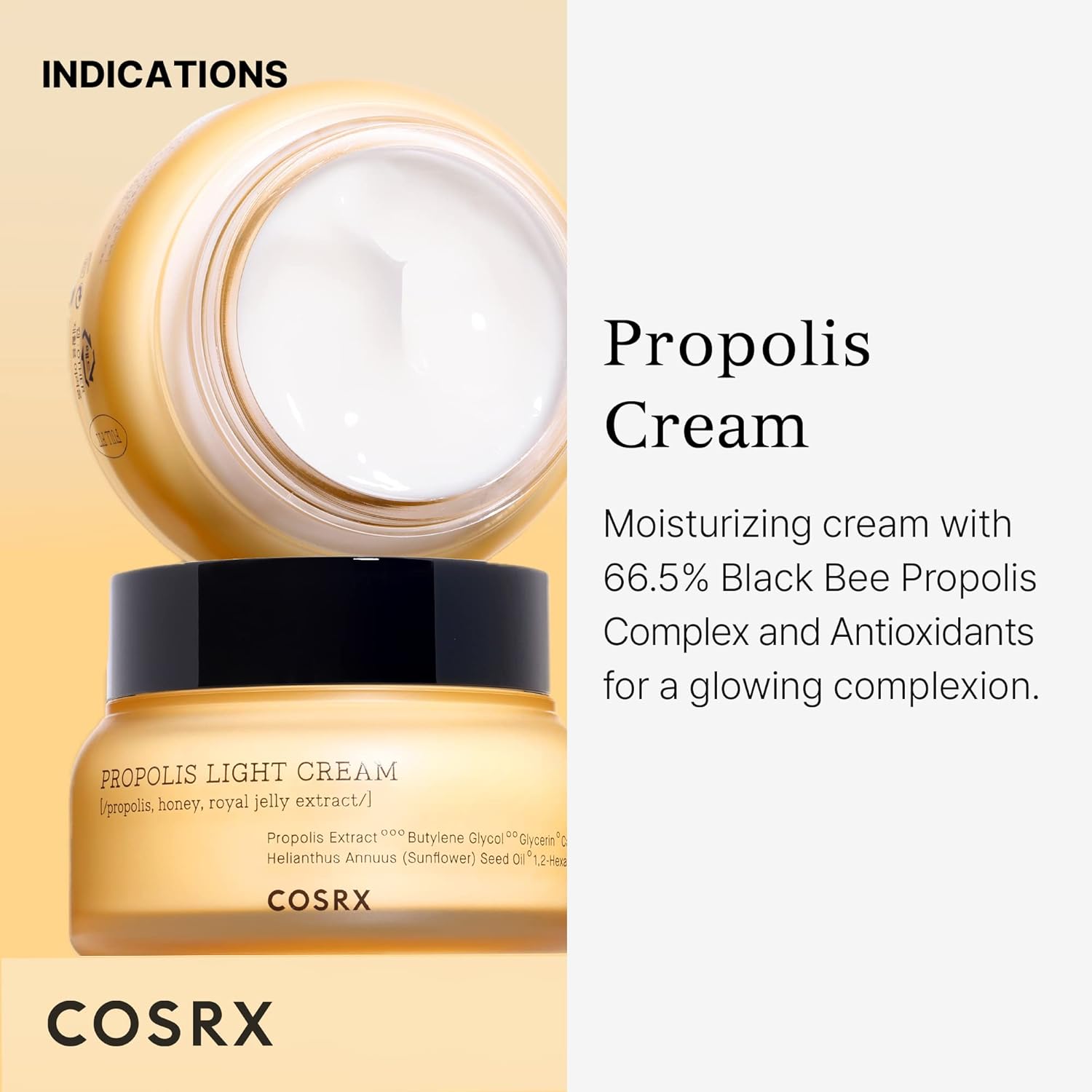 COSRX Full Fit Propolis Light Cream, 2.19 fl.oz / 65ml | Hydrating | Korean Skin Care - Image 2